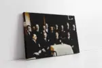 Atatürk İsmet İnönü Ve Kurmaylarıyla | Kanvas Tablo | Cam Tablo | Mdf Tablo | A02065