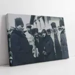 Atatürk Latife Hanımla Adanada | Kanvas Tablo | Cam Tablo | Mdf Tablo | A02069