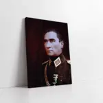 Atatürk Askeri Kıyafetli | Kanvas Tablo | Cam Tablo | Mdf Tablo | A02077