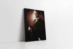 Atatürkün Eli Cebinde Portresi | Kanvas Tablo | Cam Tablo | Mdf Tablo | A02078