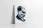 Atatürk Portre Eskizi | Kanvas Tablo | Cam Tablo | Mdf Tablo | A02079