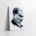 Atatürk Portre Eskizi | Kanvas Tablo | Cam Tablo | Mdf Tablo | A02079