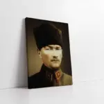 Kalpaklı Atatürk | Kanvas Tablo | Cam Tablo | Mdf Tablo | A02082