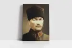 Kalpaklı Atatürk | Kanvas Tablo | Cam Tablo | Mdf Tablo | A02082 - Görsel 2
