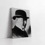 Şapkalı Atatürk | Kanvas Tablo | Cam Tablo | Mdf Tablo | A02085