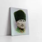 Kalpaklı Atatürk | Kanvas Tablo | Cam Tablo | Mdf Tablo | A02086