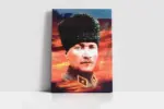 Kalpaklı Atatürk | Kanvas Tablo | Cam Tablo | Mdf Tablo | A02087 - Görsel 2