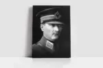 Askeri Kıyafetiyle Genç Atatürk | Kanvas Tablo | Cam Tablo | Mdf Tablo | A02092 - Görsel 2
