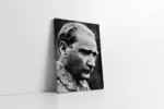 Siyah Beyaz Atatürk | Kanvas Tablo | Cam Tablo | Mdf Tablo | A02097