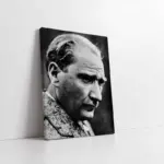 Siyah Beyaz Atatürk | Kanvas Tablo | Cam Tablo | Mdf Tablo | A02097