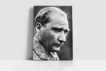 Siyah Beyaz Atatürk | Kanvas Tablo | Cam Tablo | Mdf Tablo | A02097 - Görsel 2