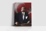 İstikbal Göklerdedir Atatürk | Kanvas Tablo | Cam Tablo | Mdf Tablo | A02099 - Görsel 2