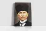 Kalpaklı Atatürk | Kanvas Tablo | Cam Tablo | Mdf Tablo | A02103 - Görsel 2