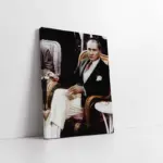 Atatürk Türk Kahvesi İçerken | Kanvas Tablo | Cam Tablo | Mdf Tablo | A02104