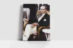 Atatürk Türk Kahvesi İçerken | Kanvas Tablo | Cam Tablo | Mdf Tablo | A02104 - Görsel 2