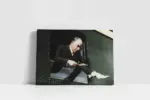 Atatürk Tren Camından Mektup Alırken | Kanvas Tablo | Cam Tablo | Mdf Tablo | A02107 - Görsel 2