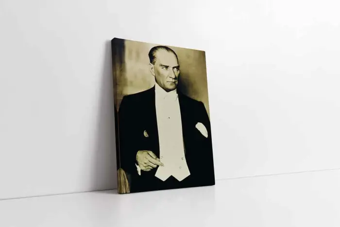 Atatürk Smokinli | Kanvas Tablo | Cam Tablo | Mdf Tablo | A02110 - Görsel 1