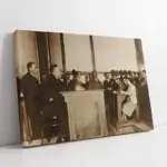 Atatürk Sınıfta Ders Dinlerken | Kanvas Tablo | Cam Tablo | Mdf Tablo | A02112