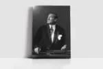 Siyah Beyaz Atatürk | Kanvas Tablo | Cam Tablo | Mdf Tablo | A02113 - Görsel 2