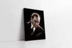 İmzalı Atatürk Portresi | Kanvas Tablo | Cam Tablo | Mdf Tablo | A02117
