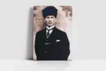 Kalpaklı Atatürk | Kanvas Tablo | Cam Tablo | Mdf Tablo | A02118 - Görsel 2