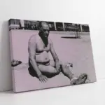 Atatürk Florya Sahilinde | Kanvas Tablo | Cam Tablo | Mdf Tablo | A02129