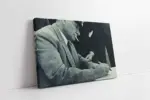 Atatürk Yazı Yazarken | Kanvas Tablo | Cam Tablo | Mdf Tablo | A02133