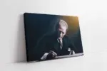Atatürk Çalışma Masasında İmza Atarken | Kanvas Tablo | Cam Tablo | Mdf Tablo | A02138