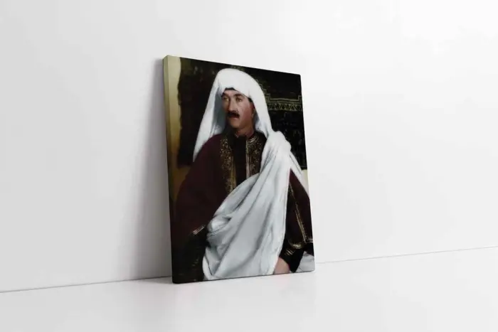 Atatürk Arap Kıyafetiyle | Kanvas Tablo | Cam Tablo | Mdf Tablo | A02139 - Görsel 1