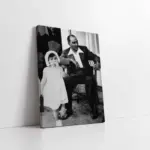 Atatürkün Manevi Kızıyla | Kanvas Tablo | Cam Tablo | Mdf Tablo | A02141