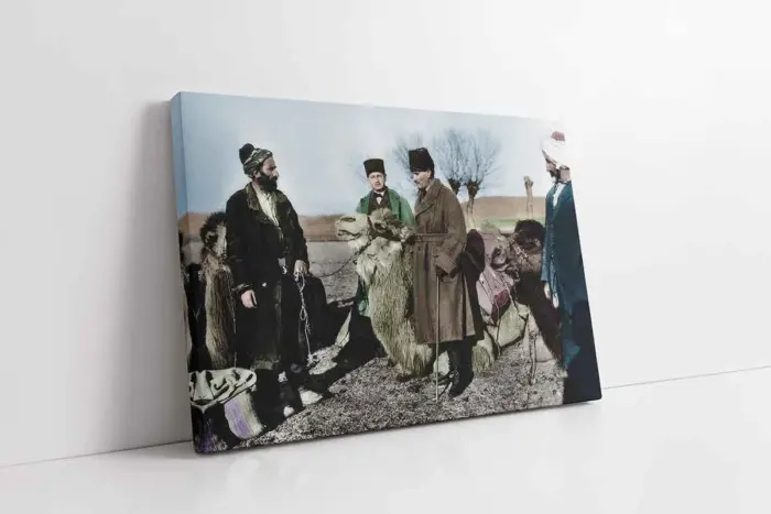 Kurtuluş Savaşı Zamanı Atatürk | Kanvas Tablo | Cam Tablo | Mdf Tablo | A02145 - Görsel 1