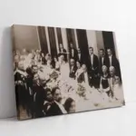 Atatürk Yemek Masasında | Kanvas Tablo | Cam Tablo | Mdf Tablo | A02151