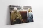 Atatürk Ve İran Şahı | Kanvas Tablo | Cam Tablo | Mdf Tablo | A02162