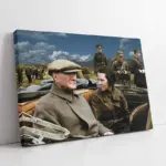 Atatürk Ve Sabiha Gökçen | Kanvas Tablo | Cam Tablo | Mdf Tablo | A02166