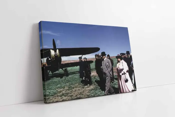 Atatürk Türk Hava Kurumu Tarihçesi | Kanvas Tablo | Cam Tablo | Mdf Tablo | A02186 - Görsel 1