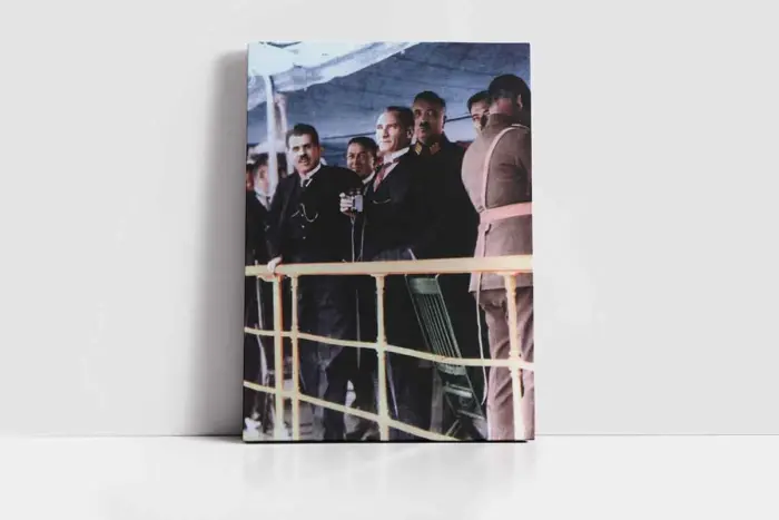 Renkli Atatürk | Kanvas Tablo | Cam Tablo | Mdf Tablo | A02187 - Görsel 2