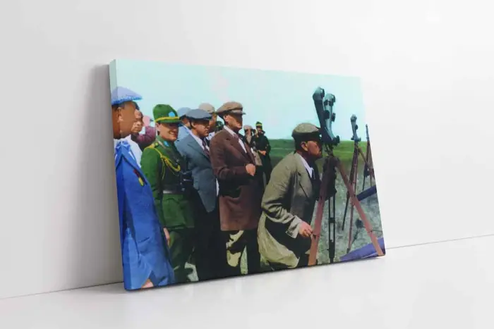 Renkli Atatürk | Kanvas Tablo | Cam Tablo | Mdf Tablo | A02191 - Görsel 1