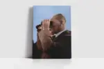 Atatürk Dürbünle Bakarken | Kanvas Tablo | Cam Tablo | Mdf Tablo | A02196 - Görsel 2