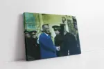 Atatürk Ankara Tren Garında | Kanvas Tablo | Cam Tablo | Mdf Tablo | A02198