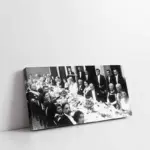 Atatürk Yemek Masasında | Kanvas Tablo | Cam Tablo | Mdf Tablo | A02228