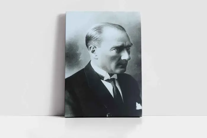 Atatürkün Profili | Kanvas Tablo | Cam Tablo | Mdf Tablo | A02242 - Görsel 2