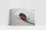 Kitabın Arasındaki Gül | Kanvas Tablo | Cam Tablo | Mdf Tablo | A03233 - Görsel 2
