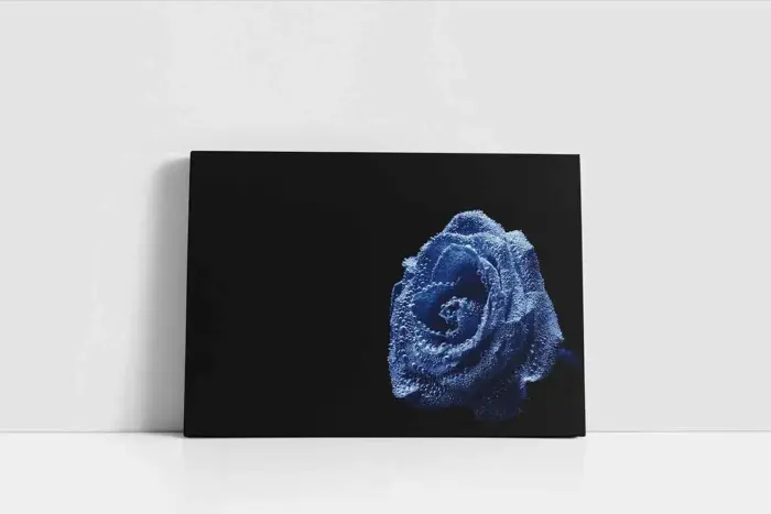 Mavi Gül | Kanvas Tablo | Cam Tablo | Mdf Tablo | A03242 - Görsel 2