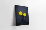 Vazoda Sarı Çiçek | Kanvas Tablo | Cam Tablo | Mdf Tablo | A03267