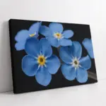 Mavi Çiçekler | Kanvas Tablo | Cam Tablo | Mdf Tablo | A03296