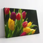 Sarı Kırmızı Laleler | Kanvas Tablo | Cam Tablo | Mdf Tablo | A03308