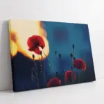 Kırmızı Çiçekler | Kanvas Tablo | Cam Tablo | Mdf Tablo | A03334