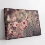 Pudra Rengi Çiçekler | Kanvas Tablo | Cam Tablo | Mdf Tablo | A03354