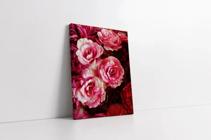 Pembe Çiçekler | Kanvas Tablo | Cam Tablo | Mdf Tablo | A03500 - Görsel 1