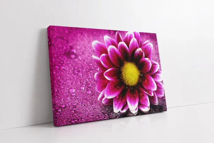 Pembe Çiçek Makro | Kanvas Tablo | Cam Tablo | Mdf Tablo | A03523 - Görsel 1